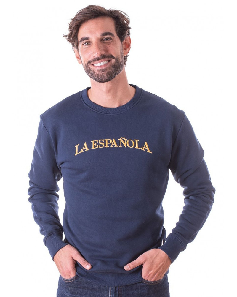 Sudadera algodón con cuello caja para hombre | La Española