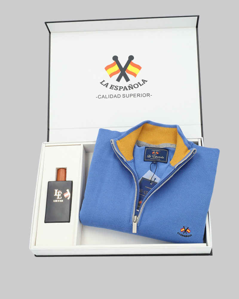Pack regalo sueter cuello polo + colonia | La Española