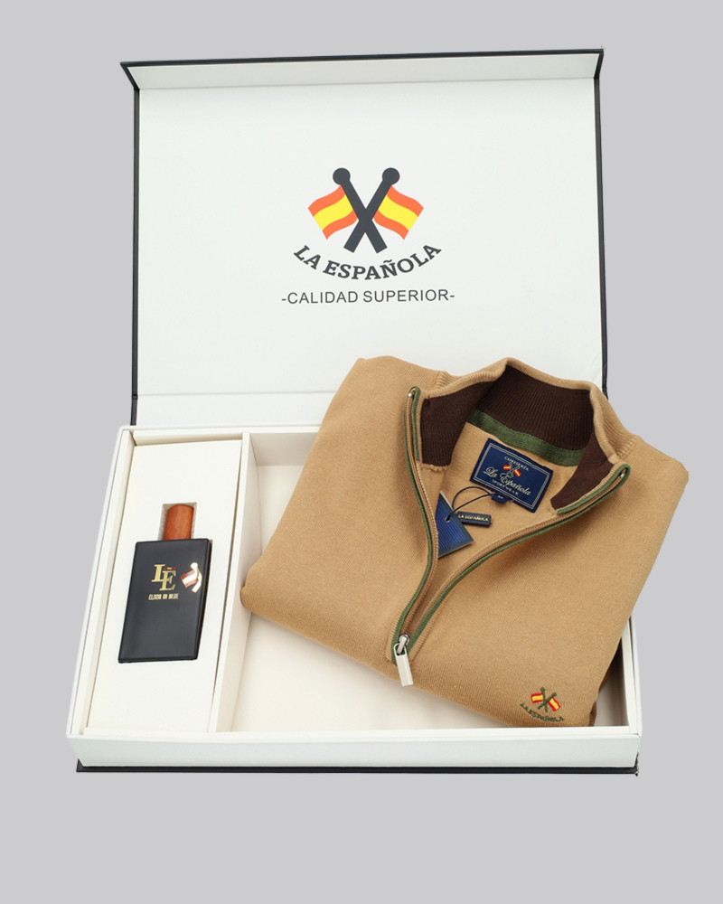 Pack regalo sueter cuello polo + colonia | La Española
