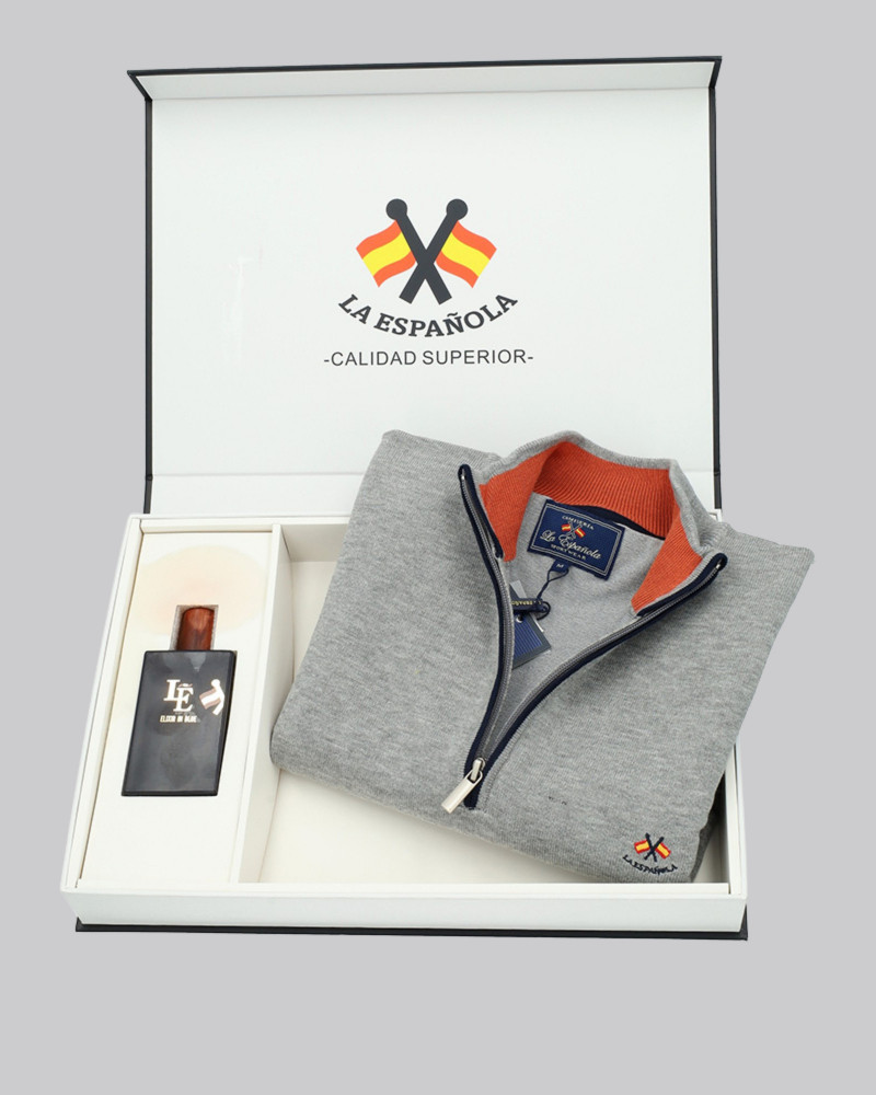 Pack regalo sueter cuello polo + colonia | La Española
