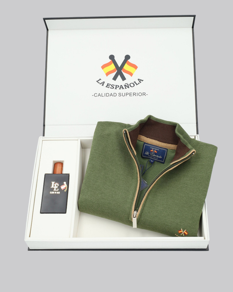 Pack regalo sueter cuello polo + colonia | La Española