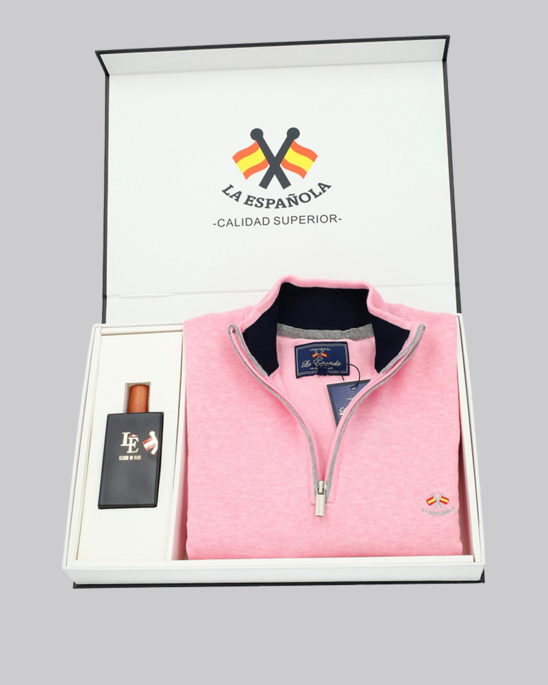 Pack regalo sueter cuello polo + colonia | La Española