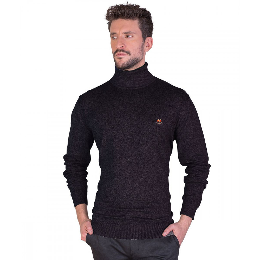 Serie10753 suéter cuello cisne color negro