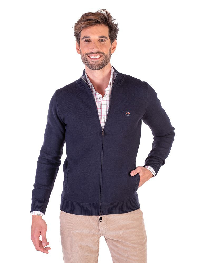 Chaqueta de punto cremallera