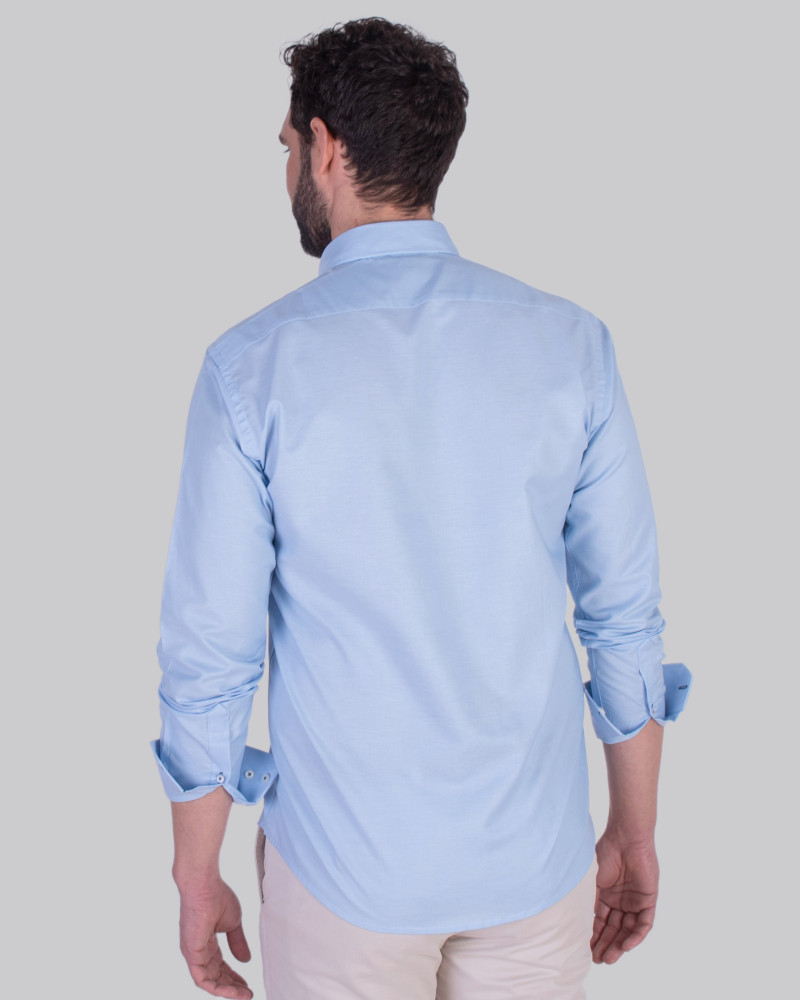 Camisa semientallada tejido oxford | La Española