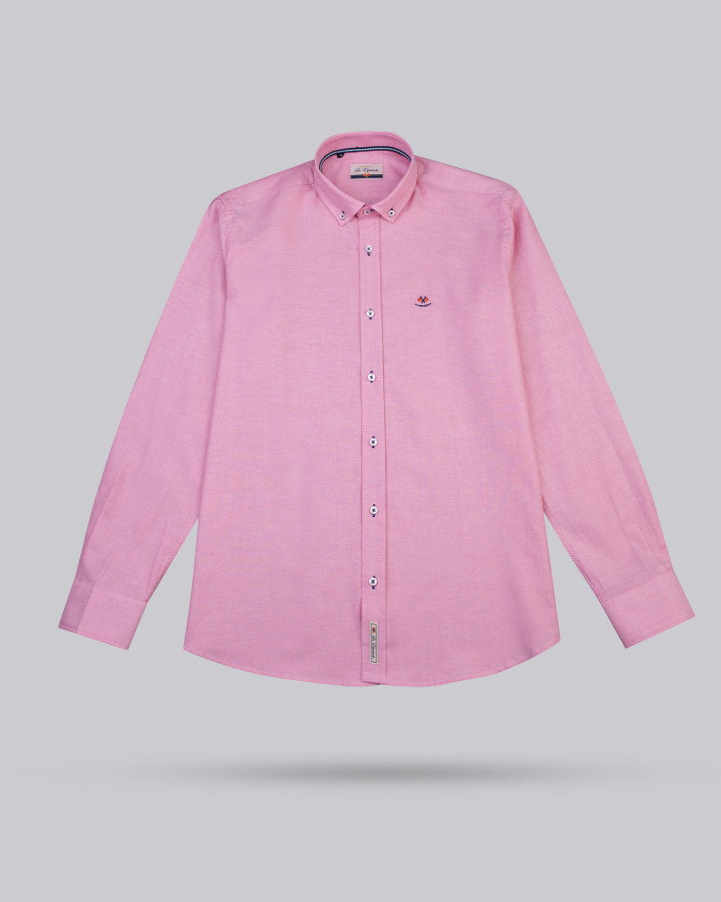 Camisa semientallada tejido oxford | La Española