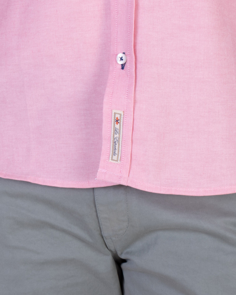 Camisa semientallada tejido oxford | La Española