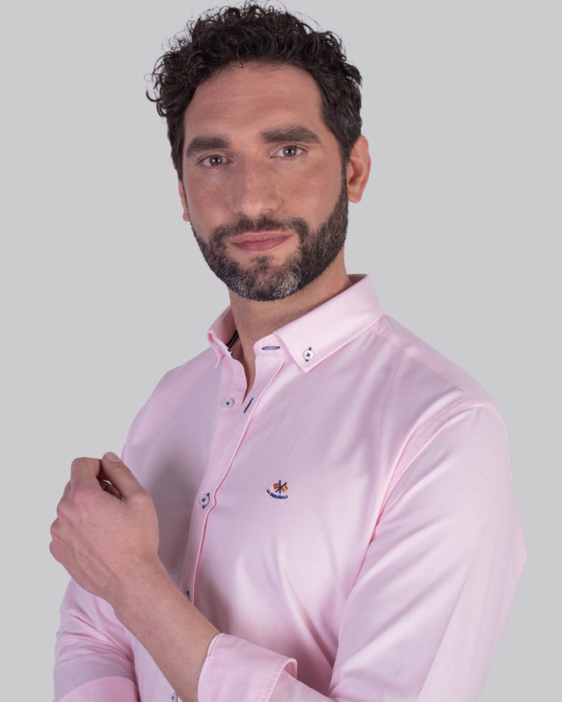 Camisa semientallada tejido oxford | La Española