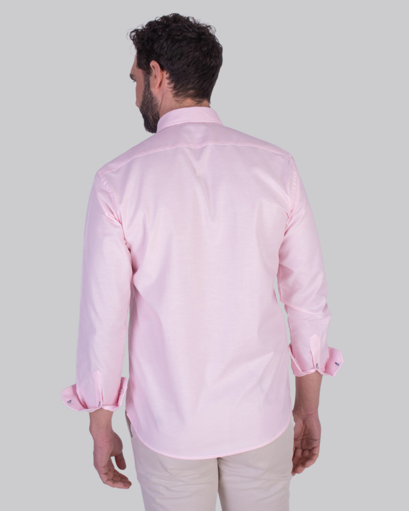 Camisa semientallada tejido oxford | La Española