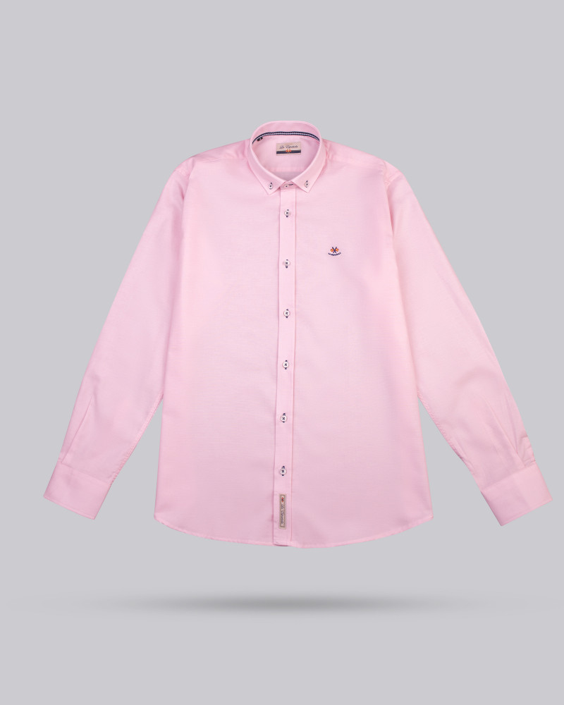 Camisa semientallada tejido oxford | La Española