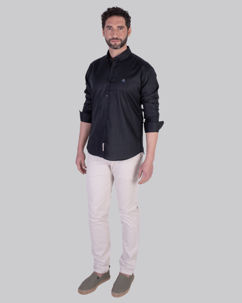 Camisa semientallada tejido oxford | La Española