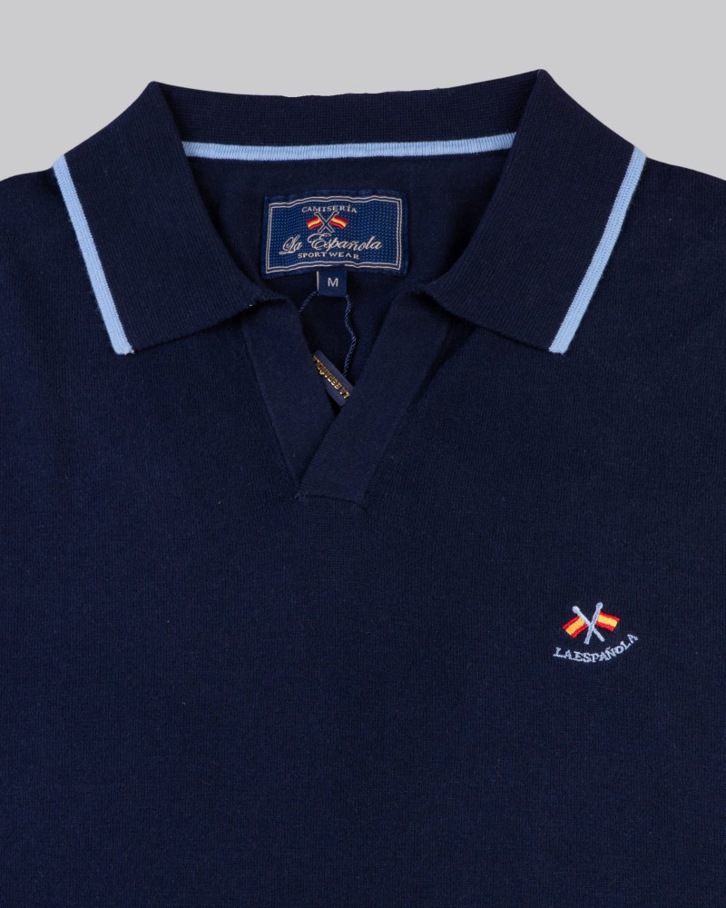 Polo algodón básico cuello en V | La Española