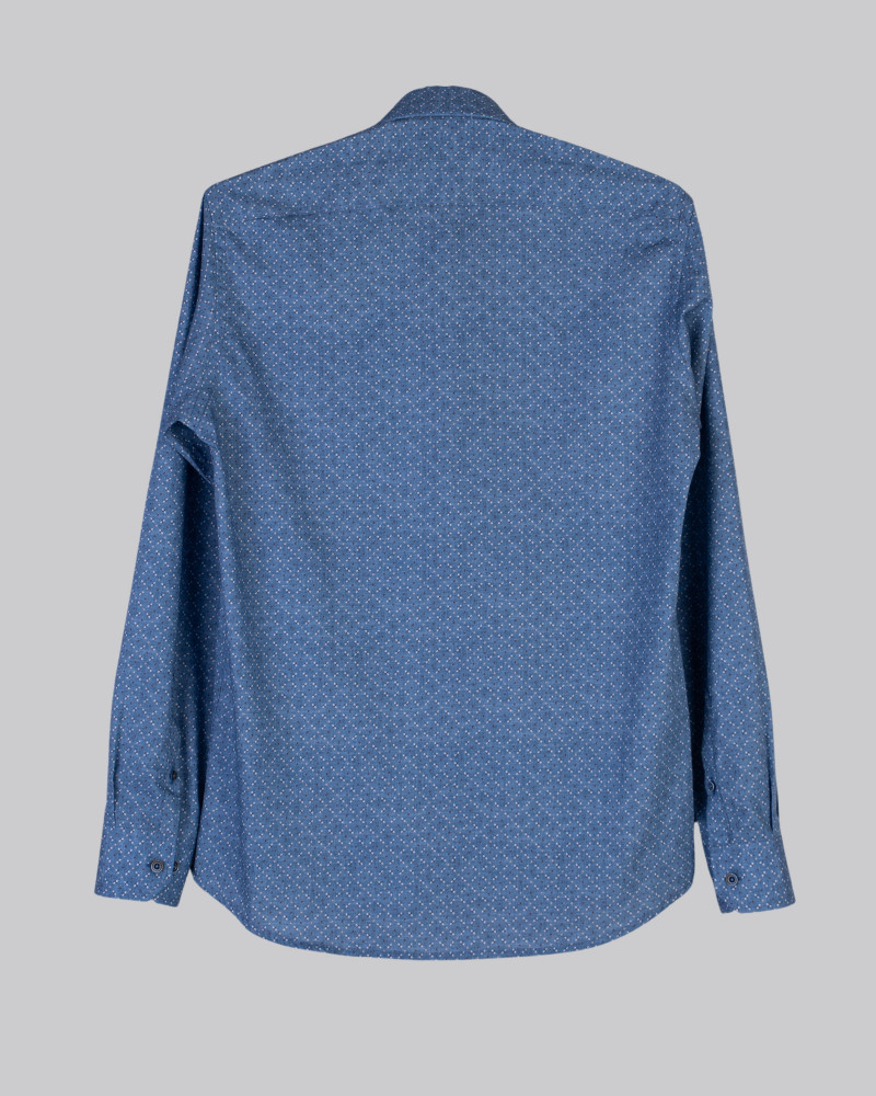 Camisa algodón estampada cuello botón | La Española