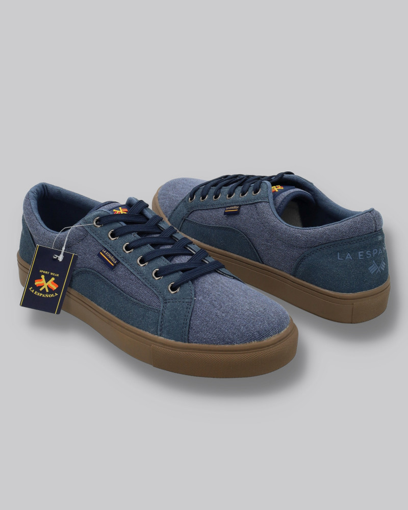 Zapato lona con cordones y suela goma | La española