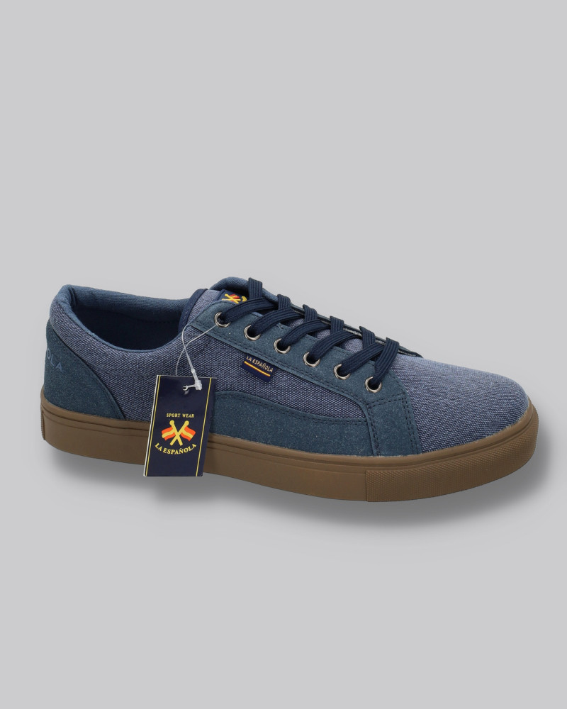 Zapato lona con cordones y suela goma | La española