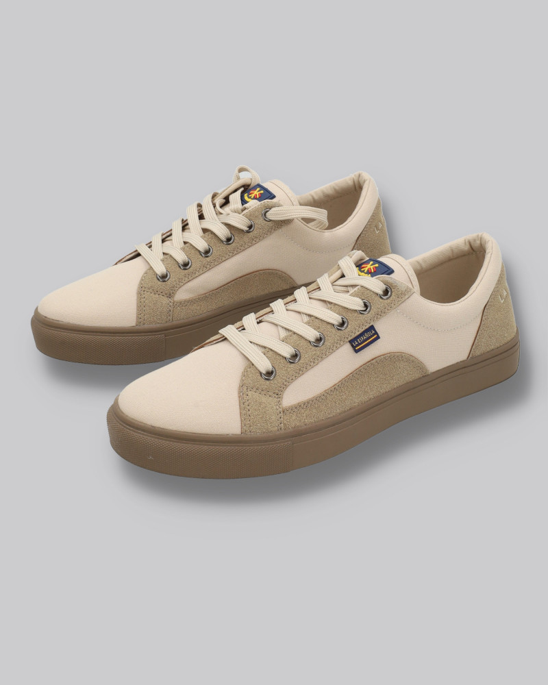 Zapato lona con cordones y suela goma | La española