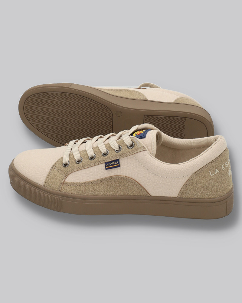 Zapato lona con cordones y suela goma | La española