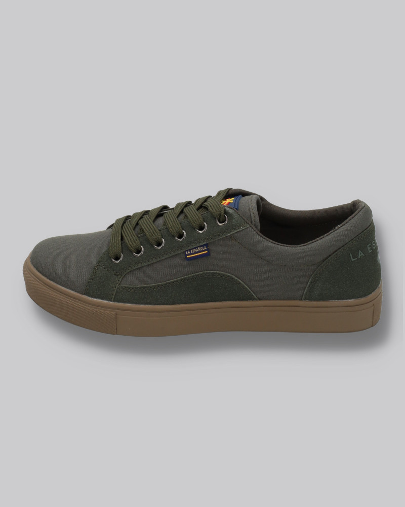 Zapato lona con cordones y suela goma | La española
