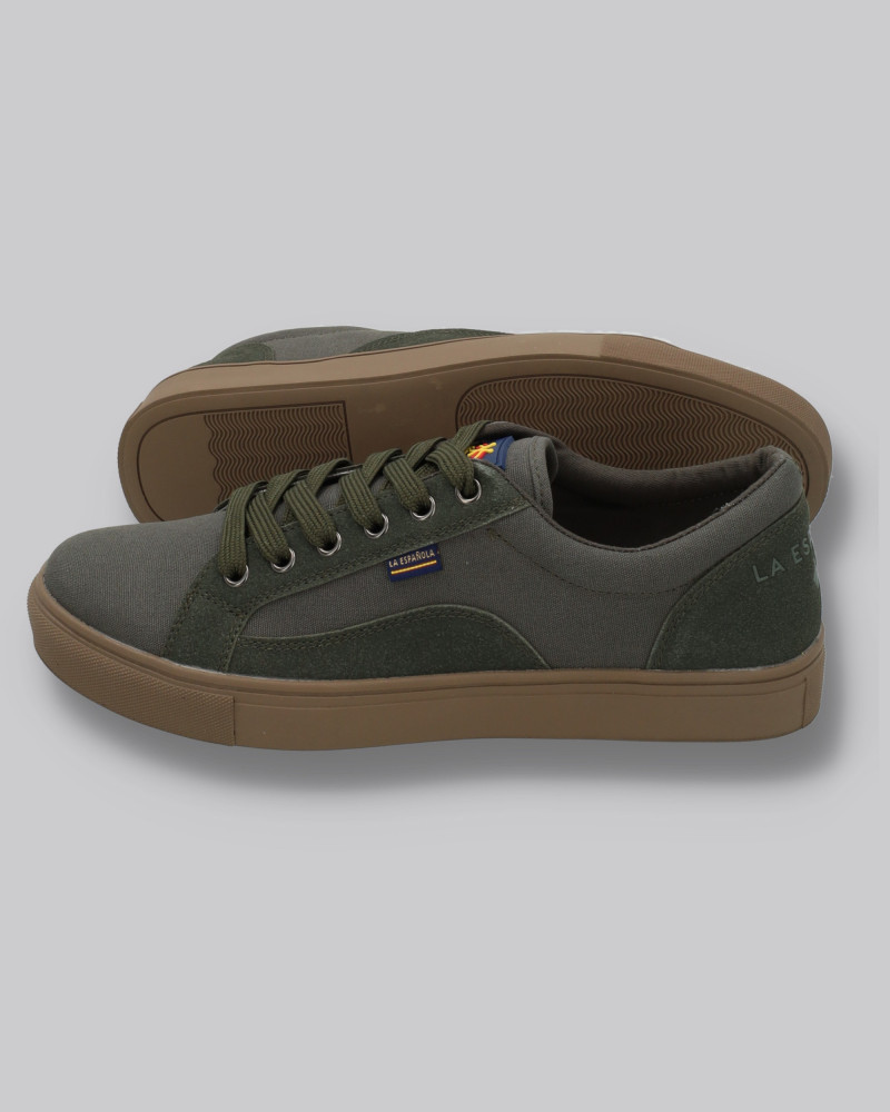 copy of copy of Zapato lona con cordones y suela goma