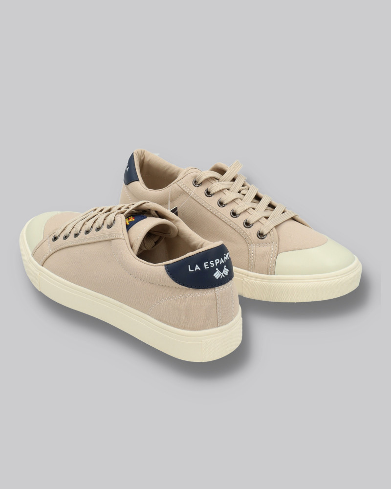 Zapato lona con cordones y suela goma | La española