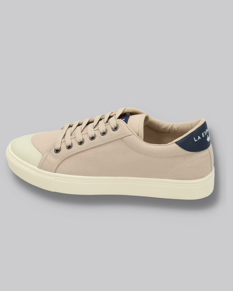 Zapato lona con cordones y suela goma | La española