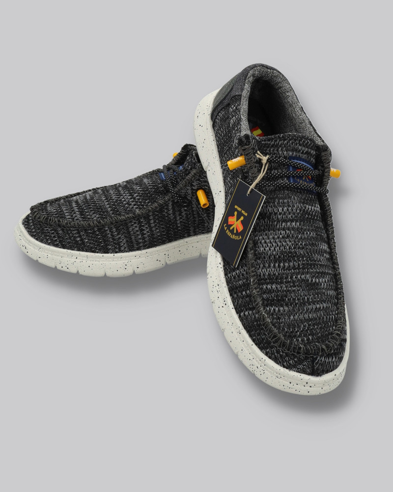 copy of copy of Zapato lona con cordones y suela goma