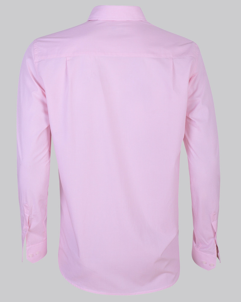 Camisa regular micro-cuadro con bolsillo | Camisería La Española