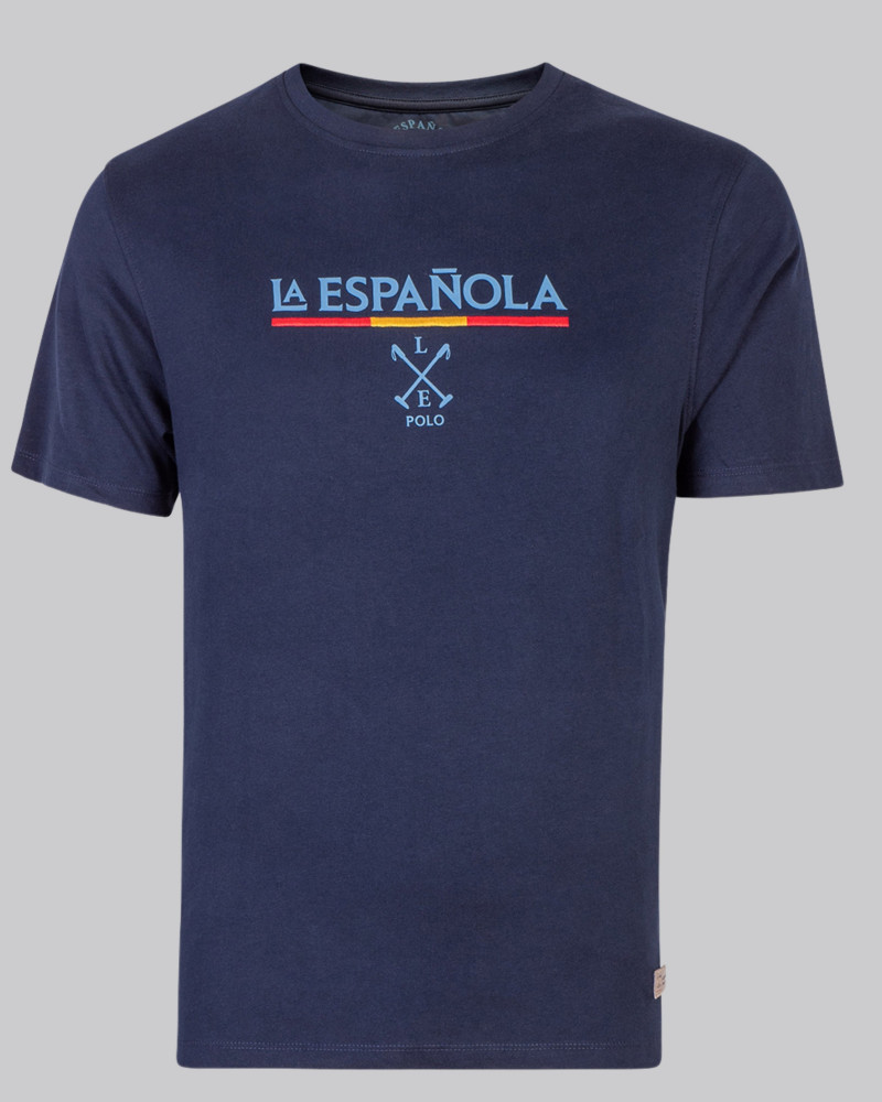 Camiseta manga corta con estampada pecho | La Española