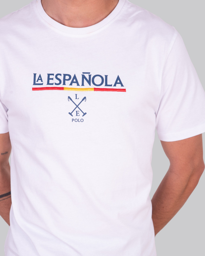 Camiseta manga corta con estampada pecho | La Española