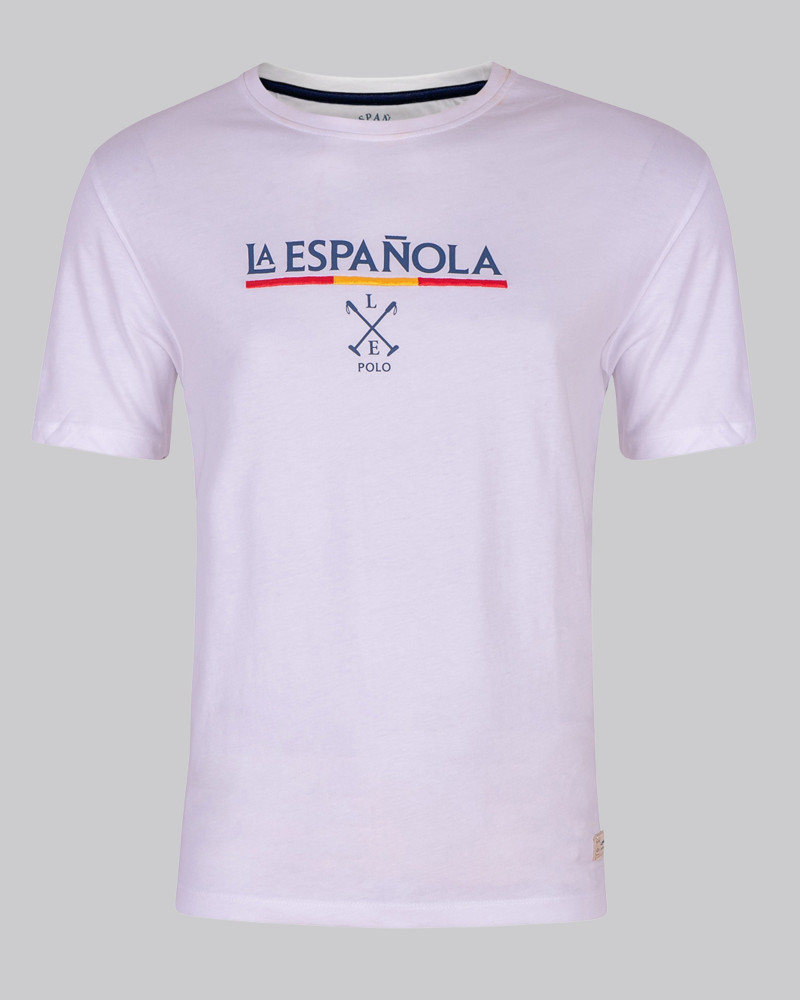 Camiseta manga corta con estampada pecho | La Española