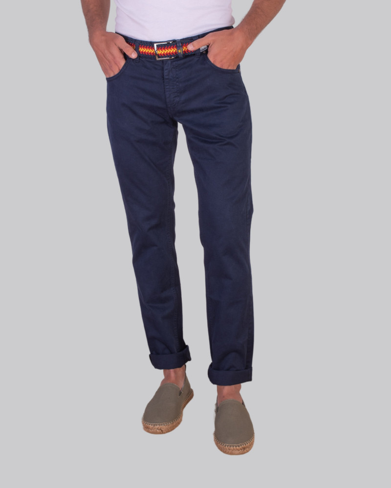 Pantalón 5 bolsillos sarga tintado para hombre | La Española