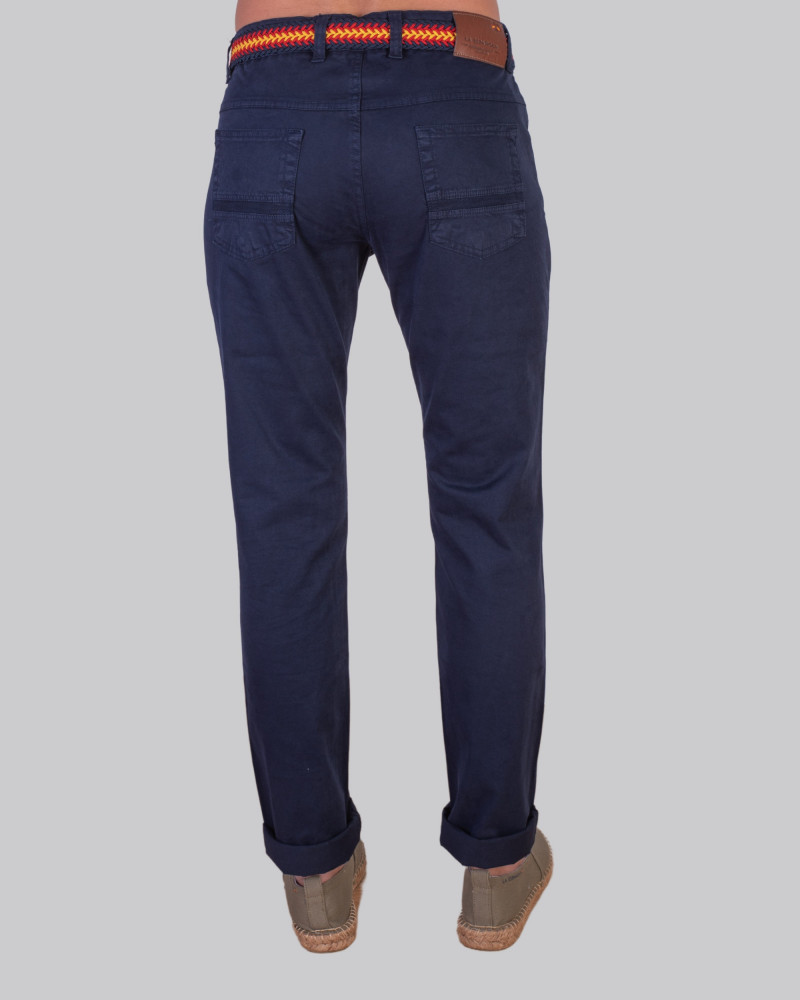 Pantalón 5 bolsillos sarga tintado para hombre | La Española