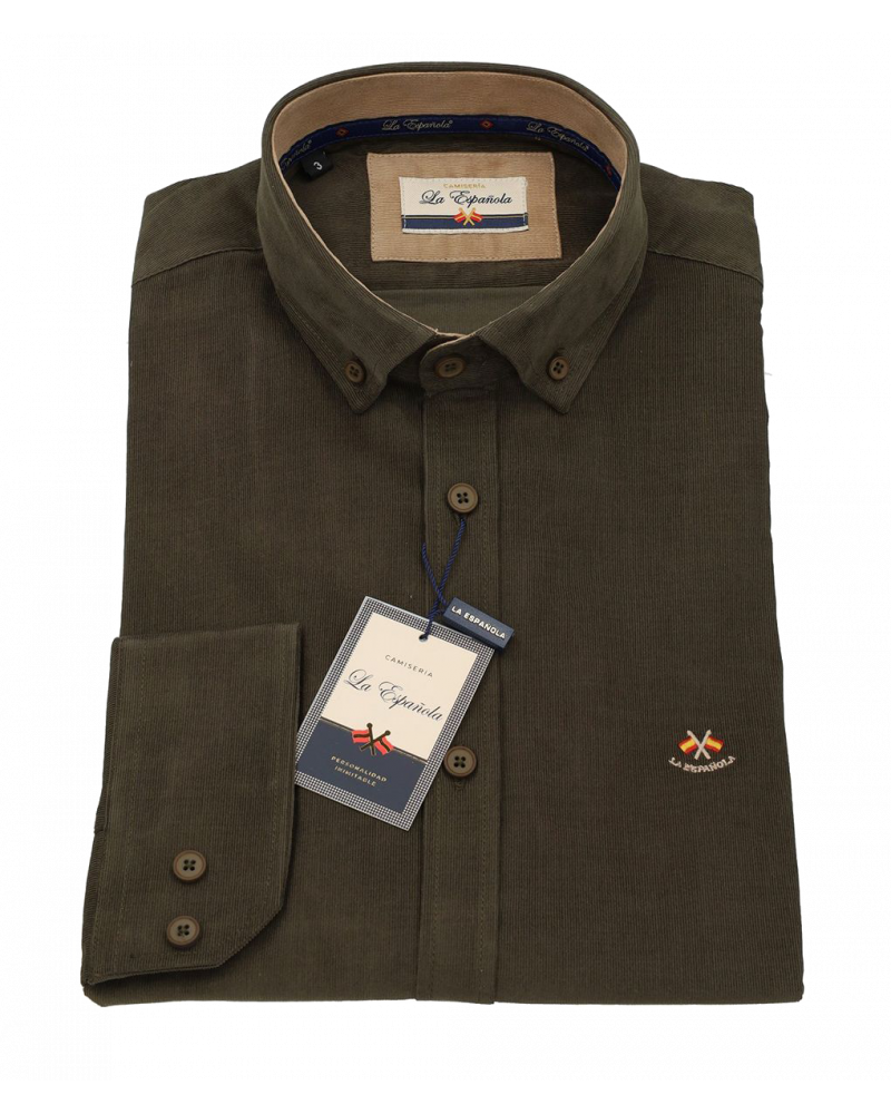 Camisa micropana color verde