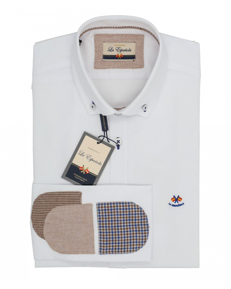 Camisa algodón con triple codera hombre | La Española
