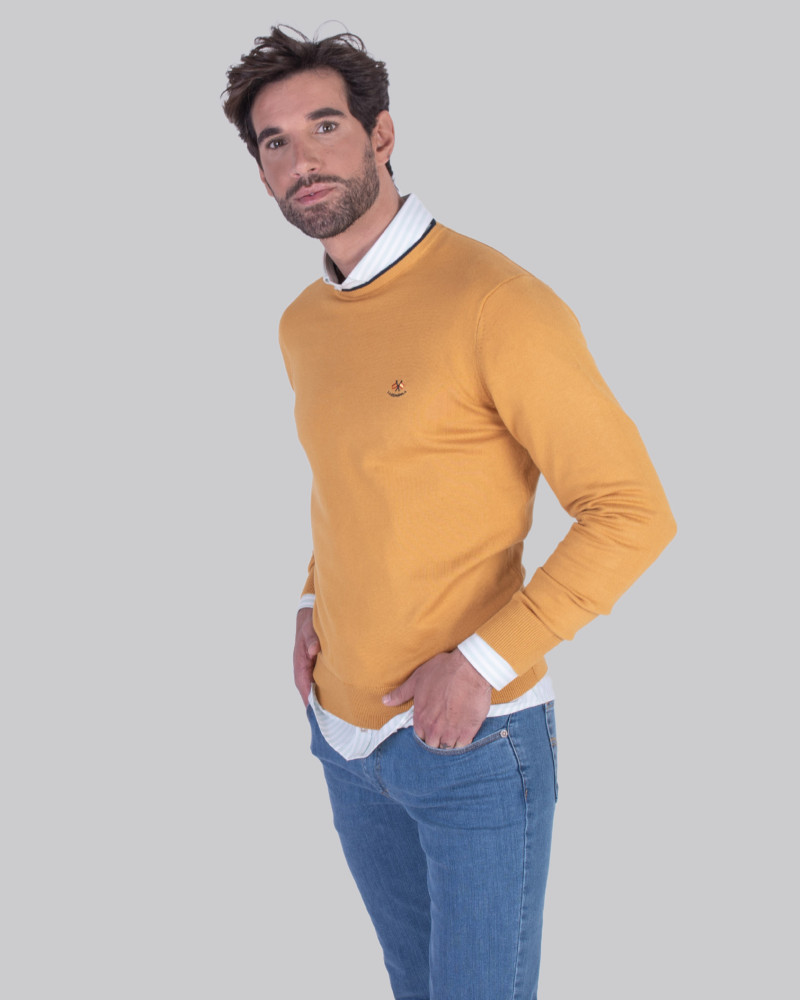 Suéter cuello caja para hombre | La Española