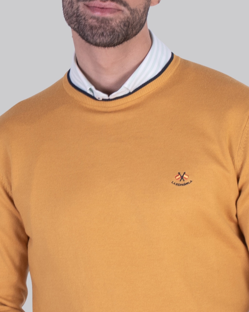 Suéter cuello caja para hombre | La Española
