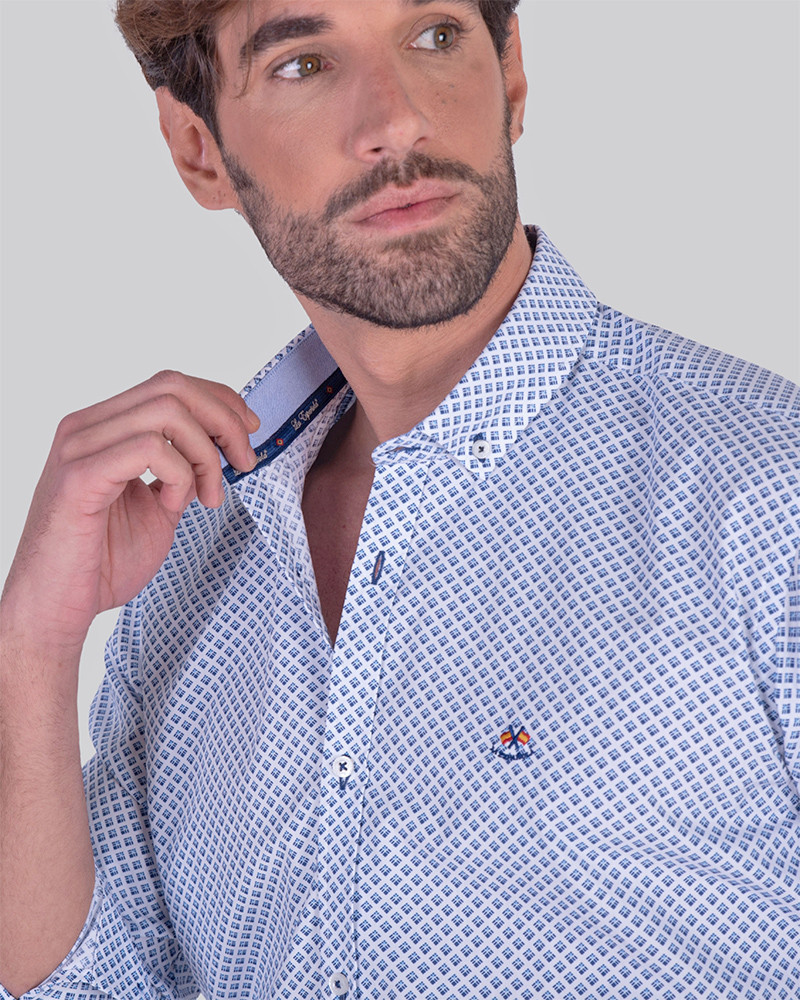 Camisa algodón con estampado para hombre | La Española