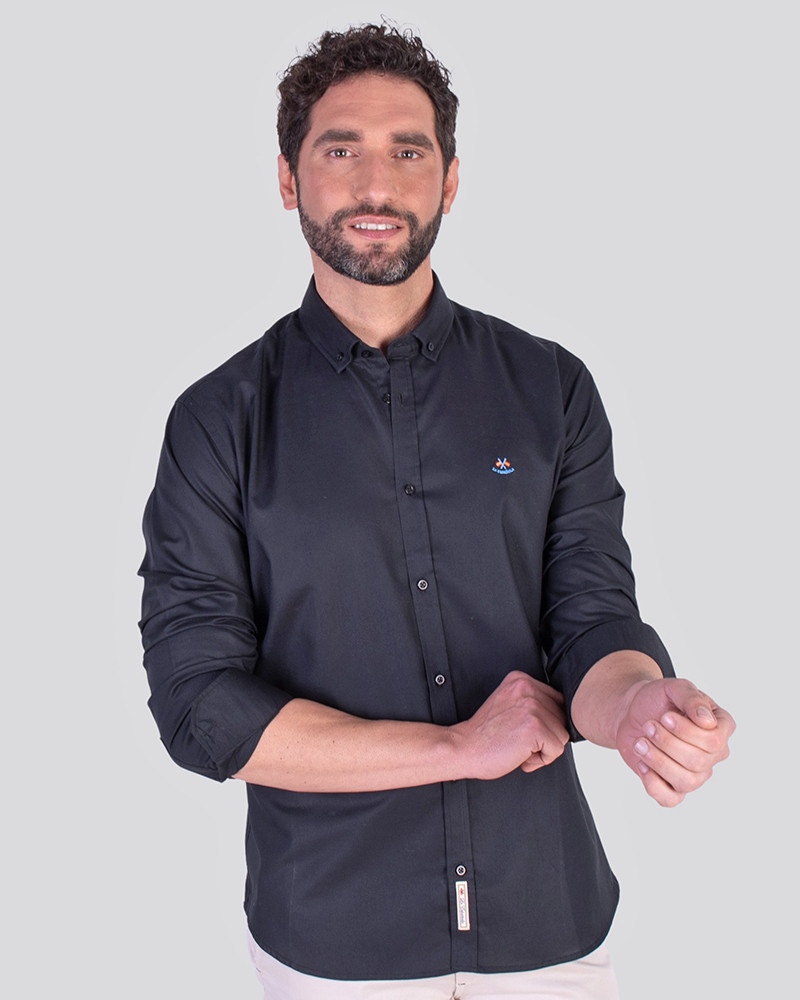Camisa semientallada tejido oxford | La Española