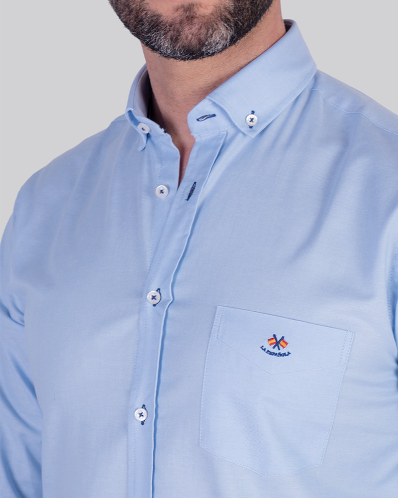 Camisa tejido oxford con bolsillo | La Española