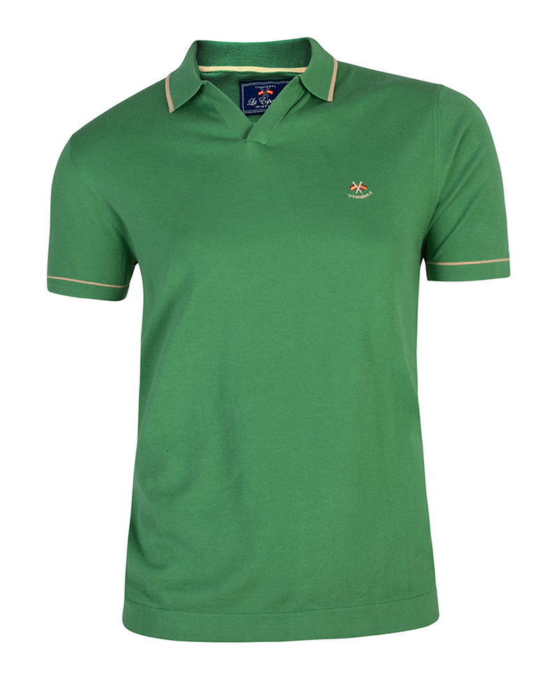 Polo algodón básico cuello en V | La Española