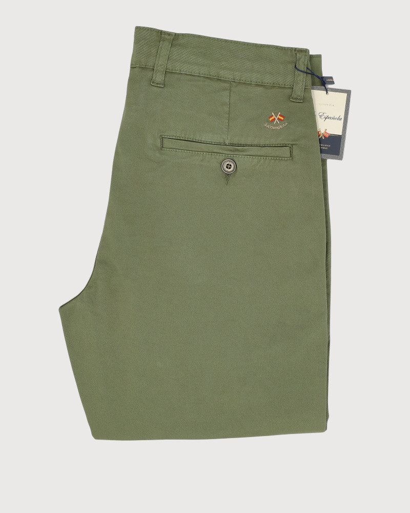 Pantalón 5 bolsillos color kaki para hombre | La Española