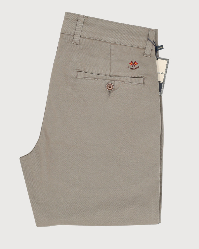Pantalón 5 bolsillos color kaki para hombre | La Española
