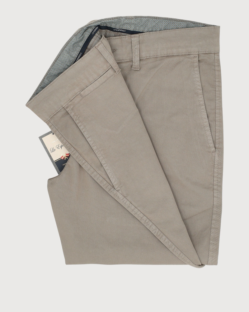 Pantalón 5 bolsillos color kaki para hombre | La Española