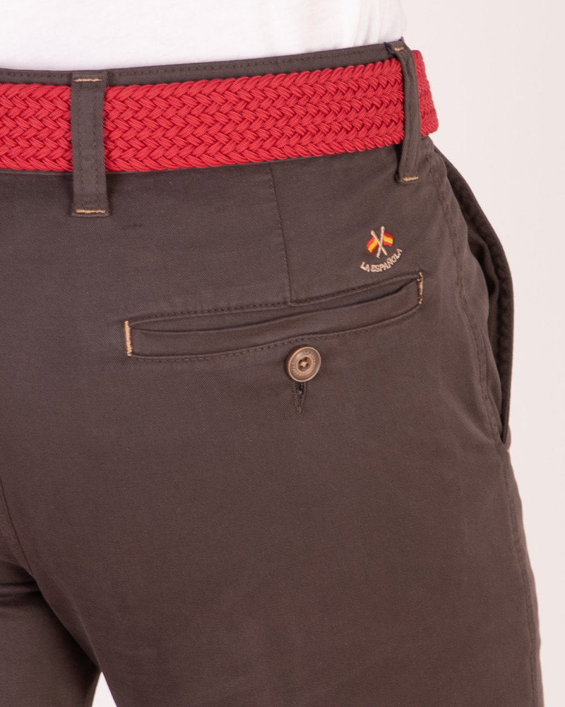 Pantalón 5 bolsillos color kaki para hombre | La Española