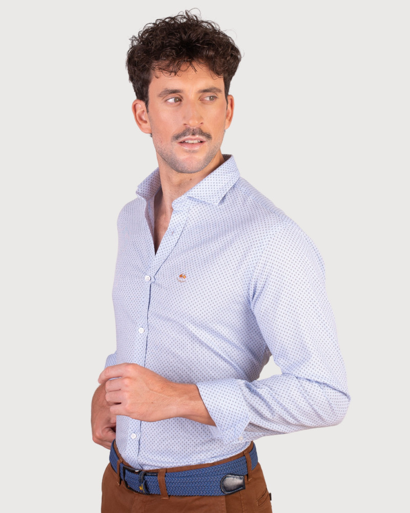 Camisa tejido oxford con bolsillo y logo bordado | La Española