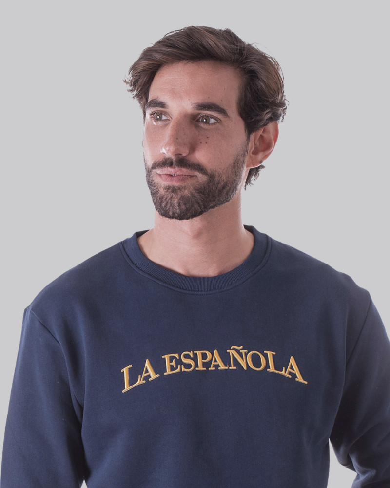 Sudadera algodón con cuello caja para hombre | La Española