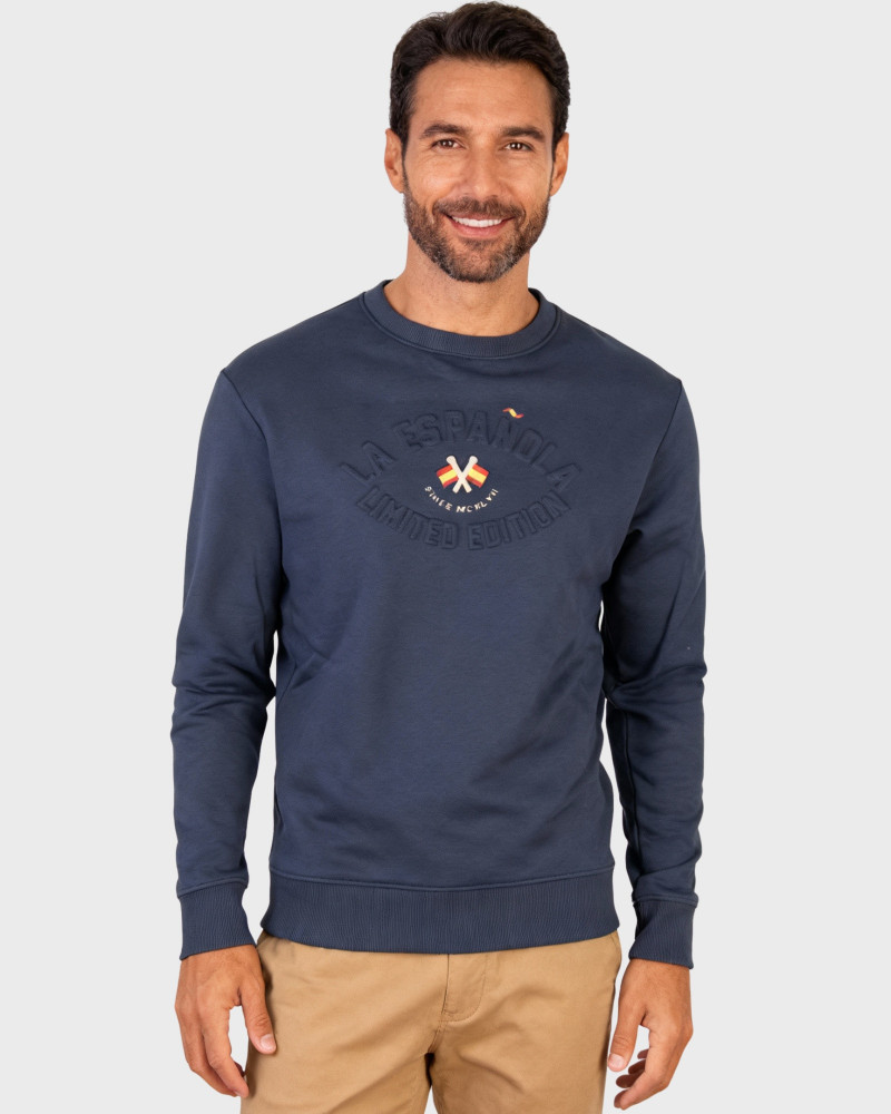 Sudadera capucha cremallera rosa con logo bordado | La Española