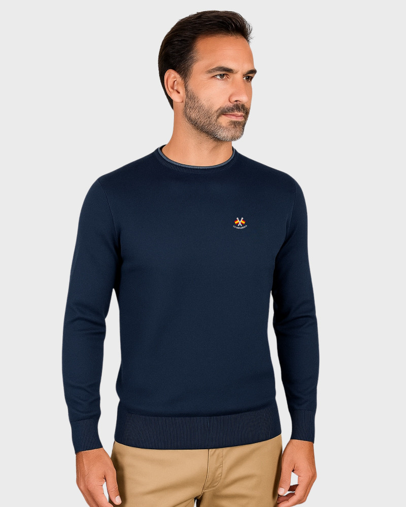Suéter cuello caja para hombre | La Española