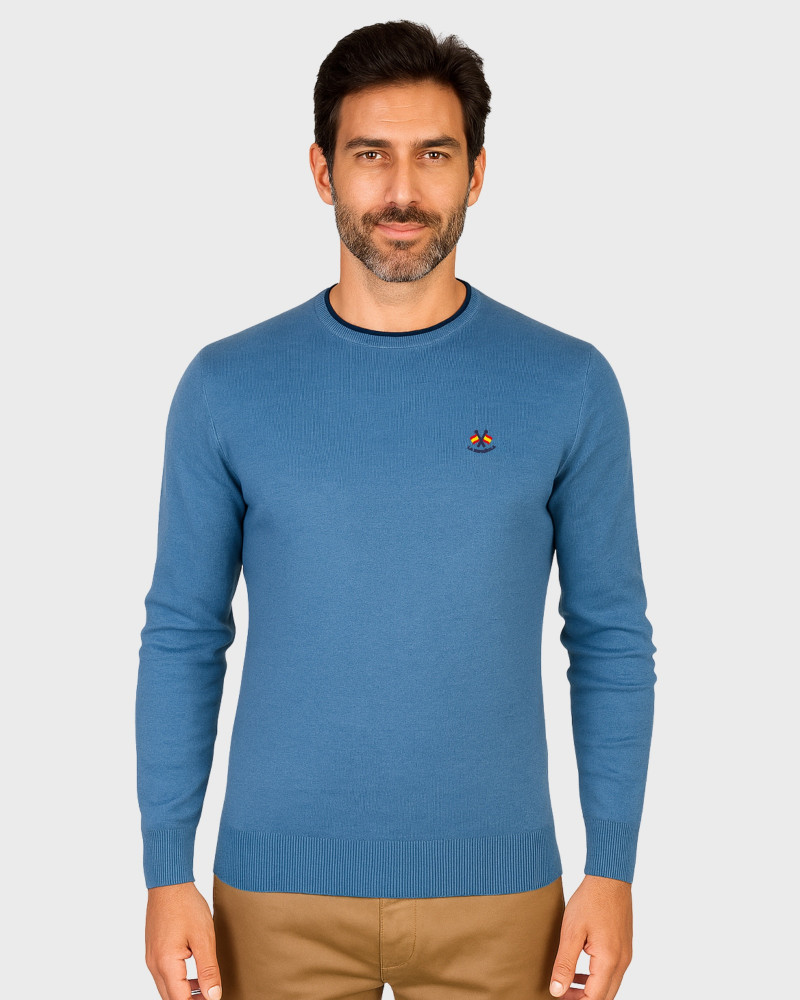 Suéter cuello caja para hombre | La Española