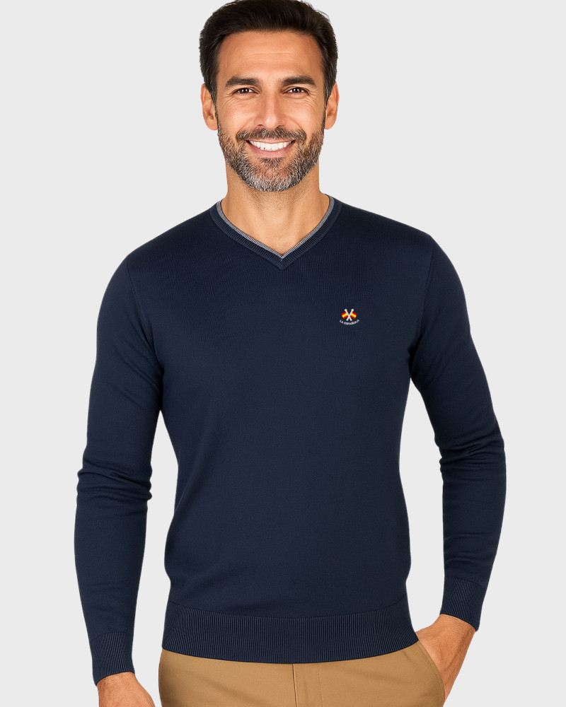Suéter cuello caja para hombre | La Española